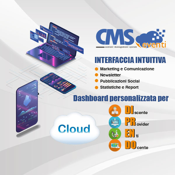 cms eventi software per la gestione degli eventi per la formazione interamente su cloud